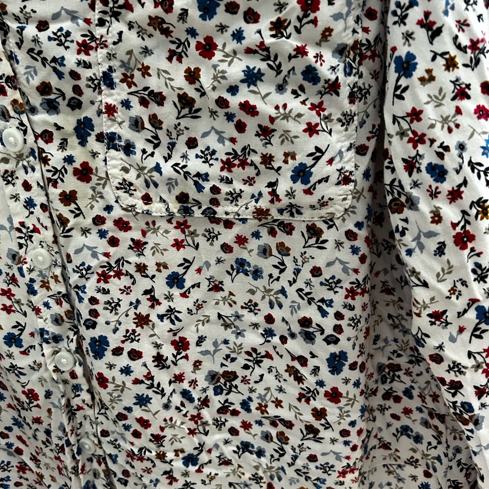 Beach Lunch Lounge Button Down Floral Shirt - image 4